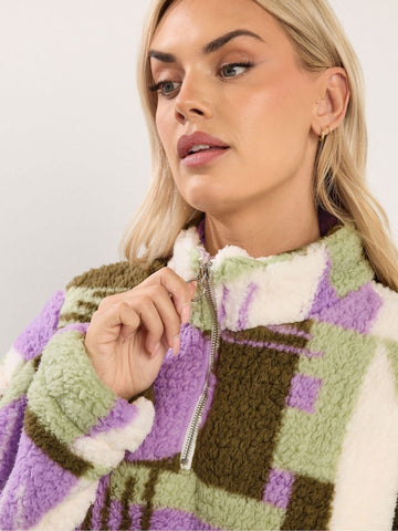 Curve Green Sherpa Borg Fleece