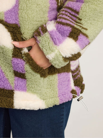 Curve Green Sherpa Borg Fleece